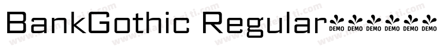 BankGothic Regular字体转换